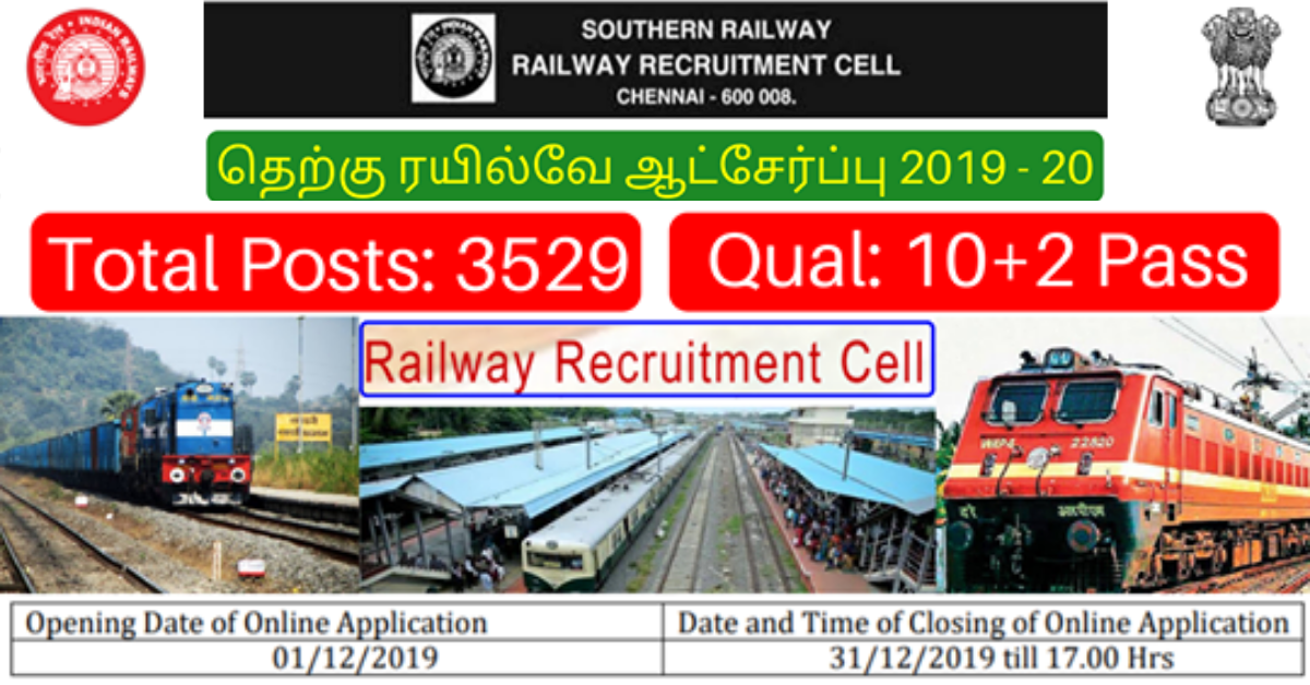 Job opportunities in southern railways